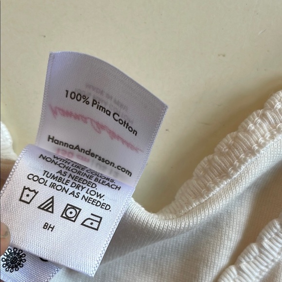 Hanna Andersson - Solid White Kids Tee - Picture 4 of 7